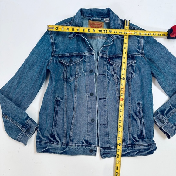 Vintage 90s Levi's Denim Jacket men's size L - Picture 5 of 11